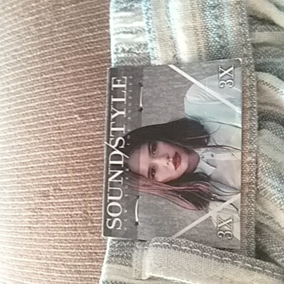 Sound/Style Paperbag Striped Shorts 3X - Picture 6 of 8